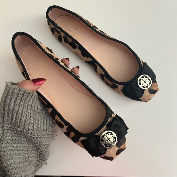 Kate Spade Fur Ballet Flats Size 6.5 - Picture 3 of 9